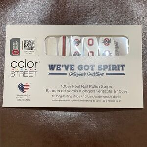 Color Street Collegiate Collection Nail Strips - Red and White
